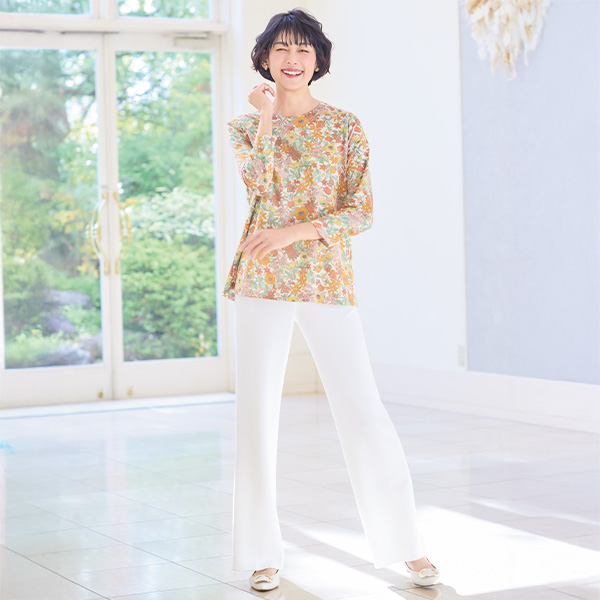 リバティプリントプルオーバー 大きいサイズ M LL 4L