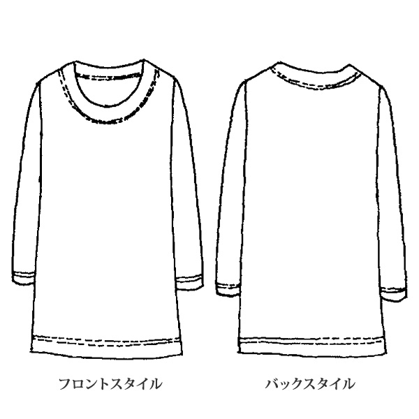 リバティプリントプルオーバー 大きいサイズ M LL 4L