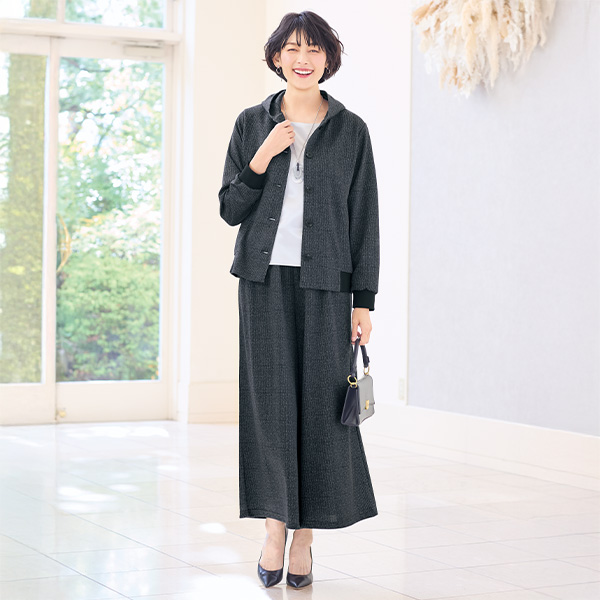 カットソーキュロットパンツ 大きいサイズ M LL 4L