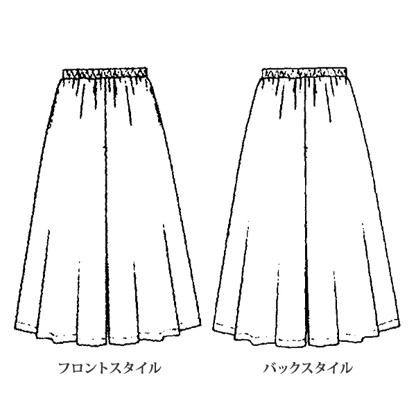 カットソーキュロットパンツ 大きいサイズ M LL 4L