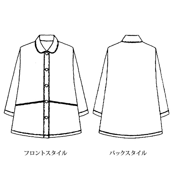 デニム調ジャージーコート 大きいサイズ M LL 4L