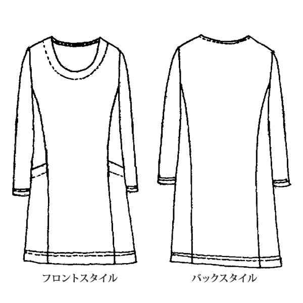 プリントチュニック 大きいサイズ M LL 4L