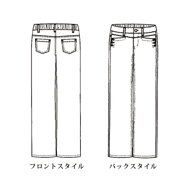 呼吸する繊維綿混ストレッチデニムパンツ