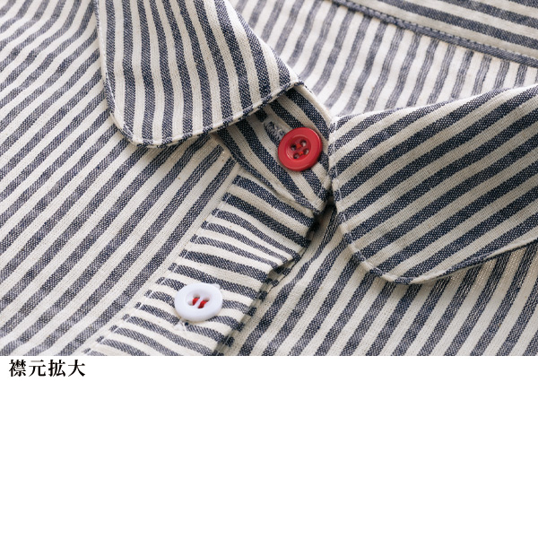 ストライプデザインロングブラウス