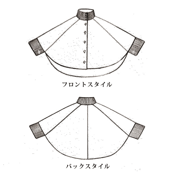 ケープ風ジャケット