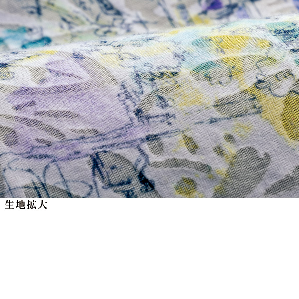 綿混オパールピンタック使いプルオーバー