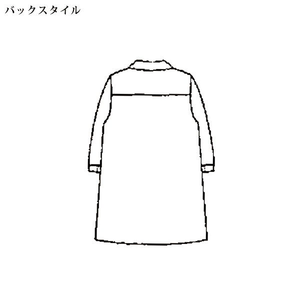 綿混先染めチュニックブラウス