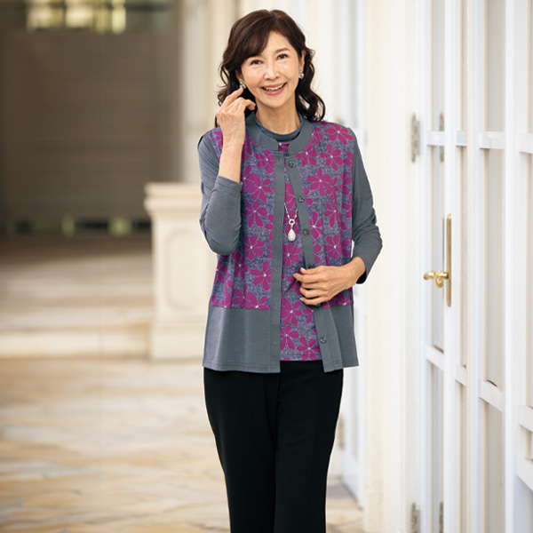 プリント切替えカットソーベストアンサンブル