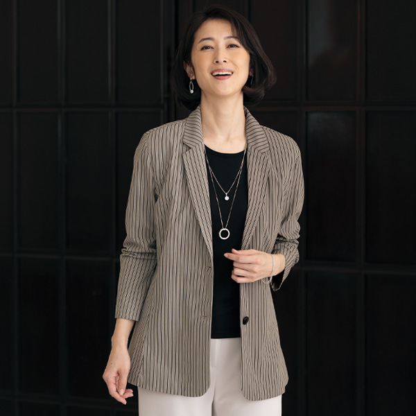 ストライプタウンジャケット