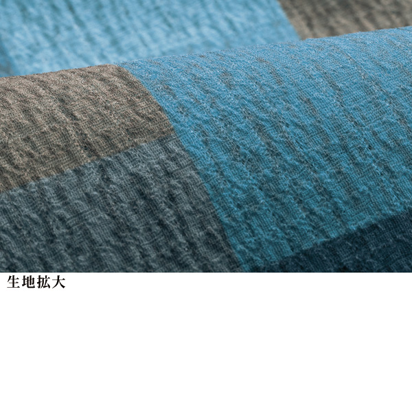 ブロック柄プリントロングプルオーバー