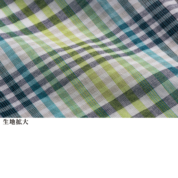 格子柄デザインブラウス