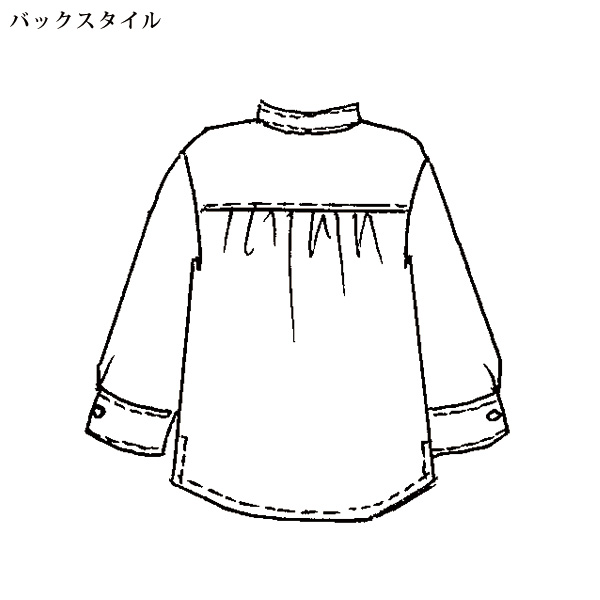 花柄プリントブラウス