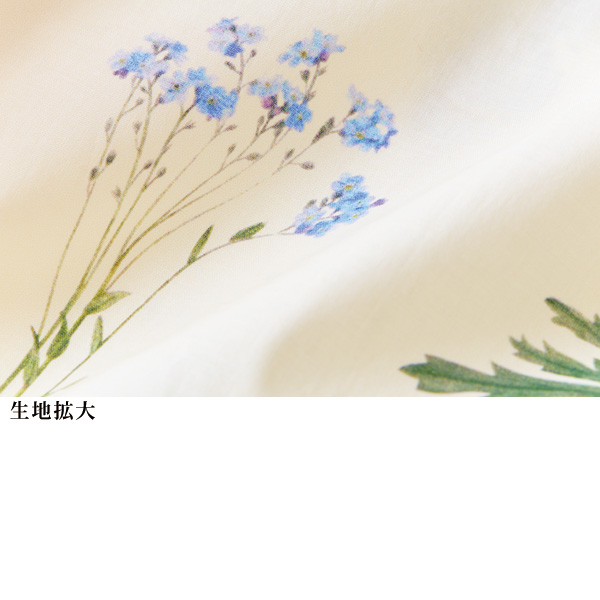 花柄プリントブラウス