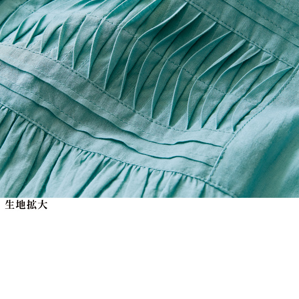 ピンタックデザインブラウス