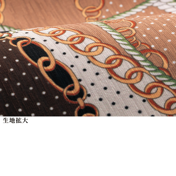 チェーン柄パネルプリントチュニック