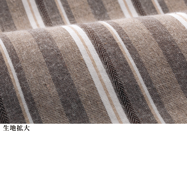 ドビーストライプフード付きシャツブルゾン