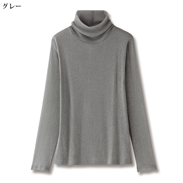 ラメシアータートルネックカットソー