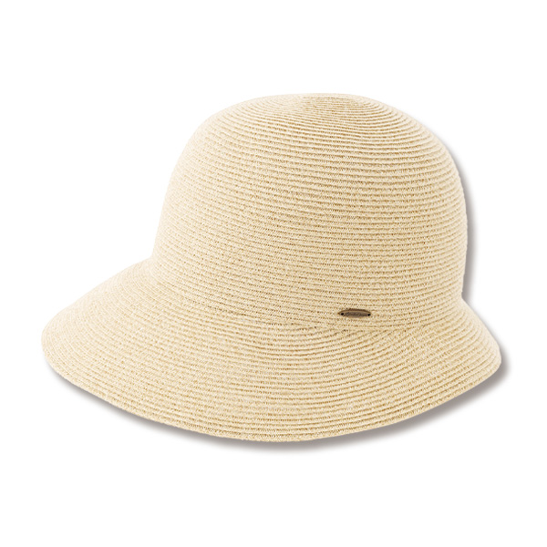 洗える麻混UVケアブレードハット