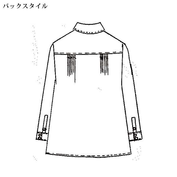 ピンタック使いデザインブラウス