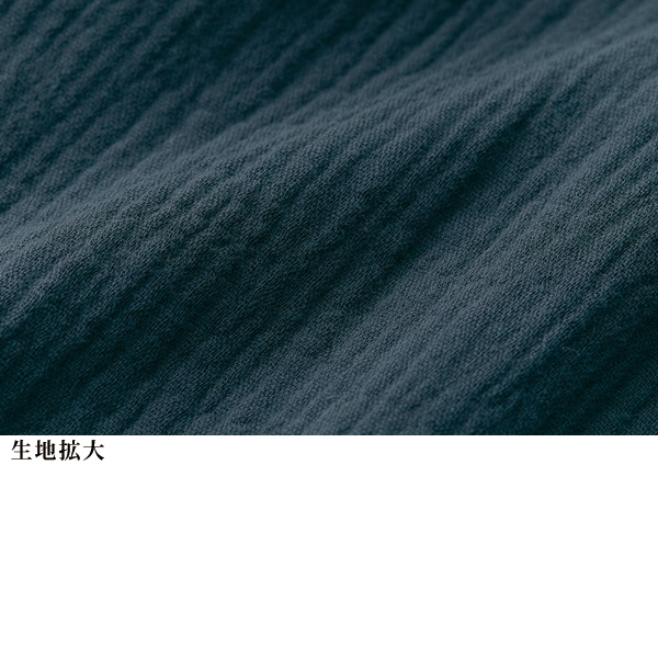 柔らか楊柳ガーゼフード付シャツジャケット