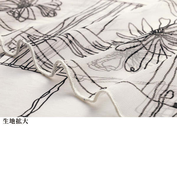 花プリントデザインプルオーバー