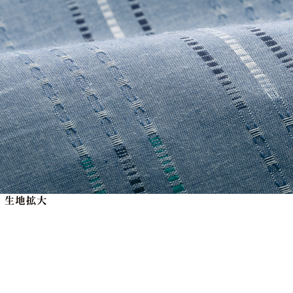 綿混ジャカードシャツブラウス