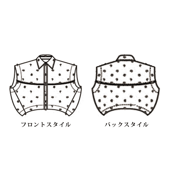 彩り総刺しゅうブラウス