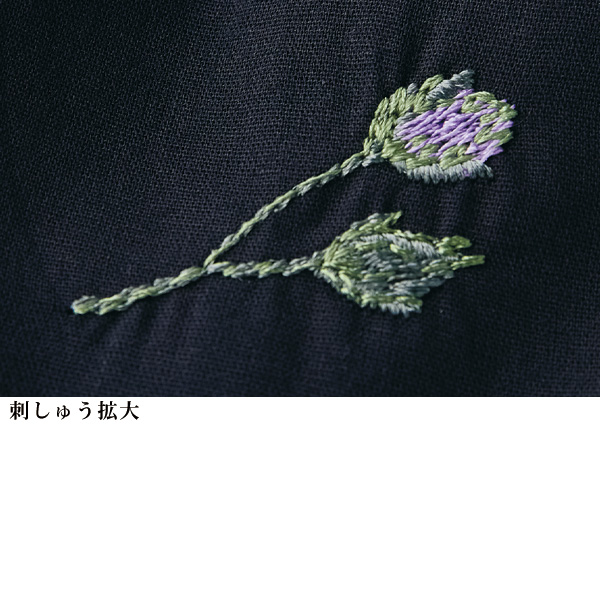 彩り総刺しゅうブラウス