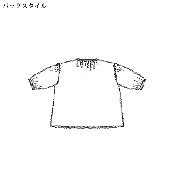 綿麻ドット柄ブラウス