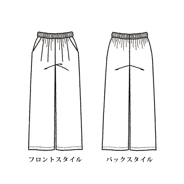 花柄ジャカードワイドパンツ