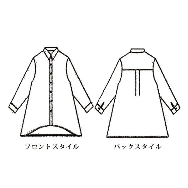プリントゆったりチュニックブラウス