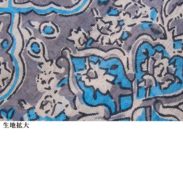 インド綿プリントブラウス