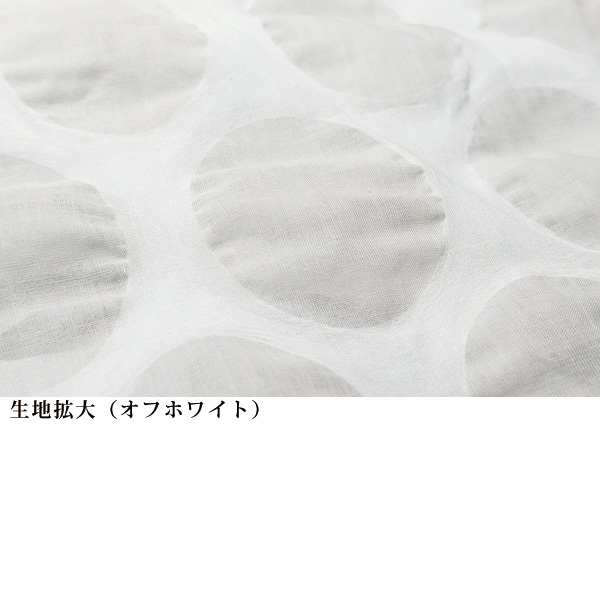 綿100％塩縮ドットブラウス