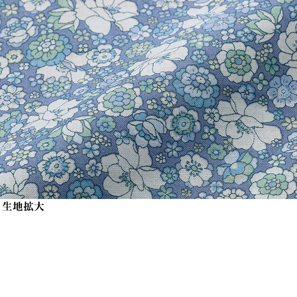 小花プリントミニ襟ブラウス