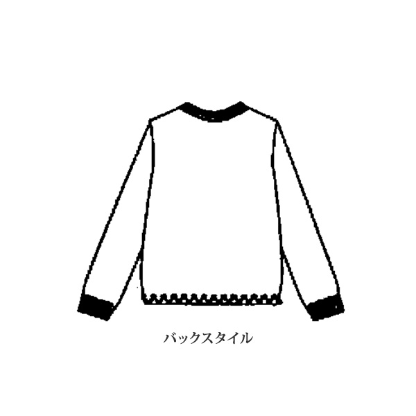 花柄ジャカードニットカーディガン