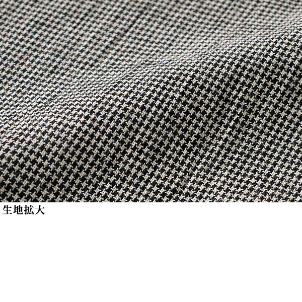 綿麻デザインロングベスト