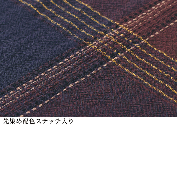 格子柄ステッチデザインシャツジャケット