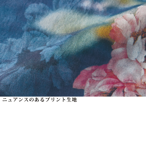 花柄プリントワンピース