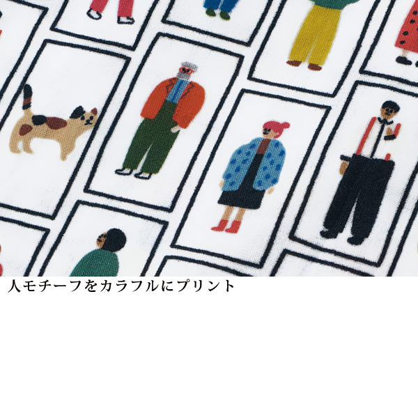 総柄プリントバンドカラーブラウス