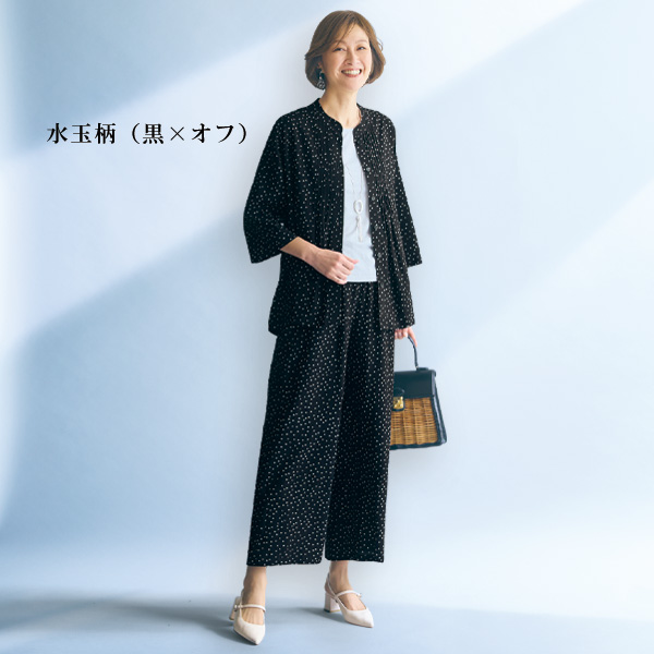 クールタッチレーヨンピンタック使いブラウス