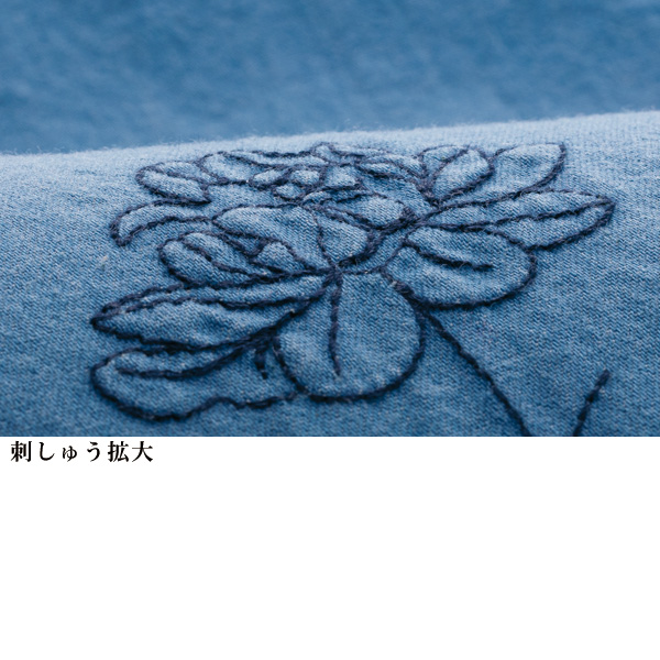 綿クラシック刺しゅうブラウス