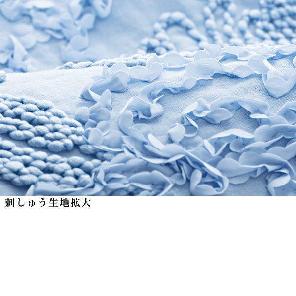 花モチーフ刺しゅうブラウス