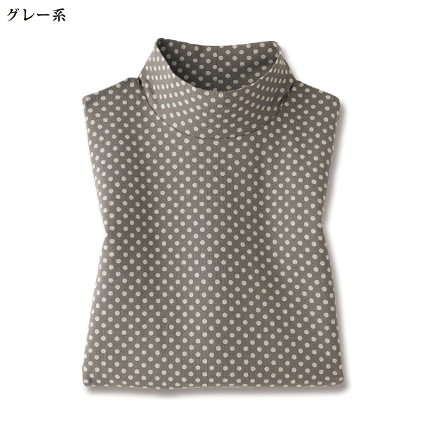 強撚綿水玉カットソープルオーバー