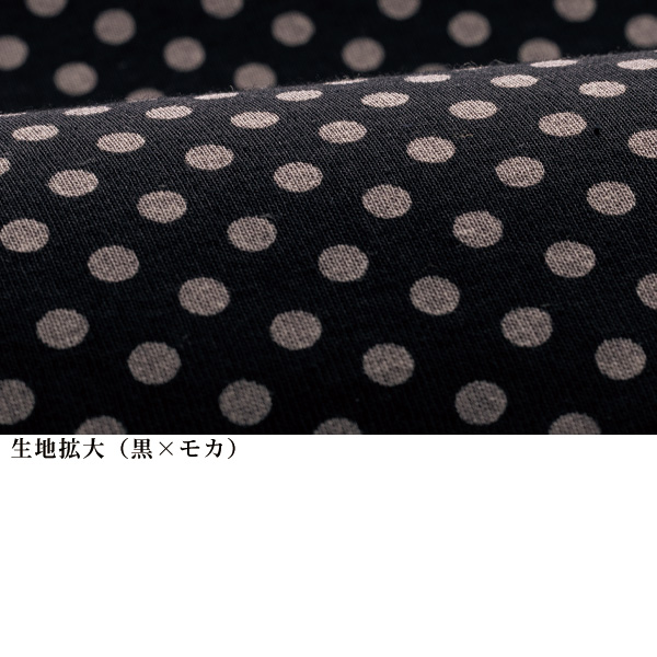 強撚綿水玉カットソープルオーバー