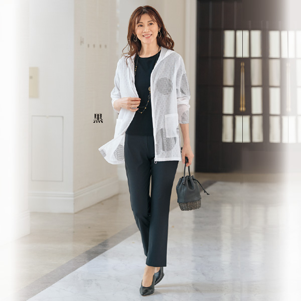 東レ シェルタリングホワイト スーパーストレッチパンツ 股下62cm