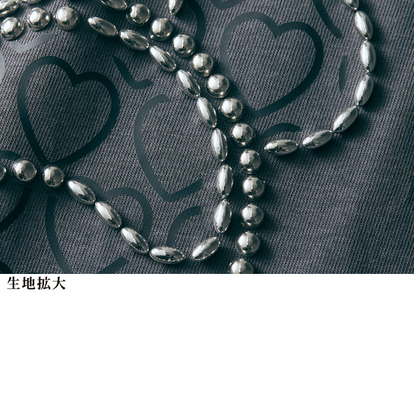 クマモチーフゆったりチュニックTシャツ