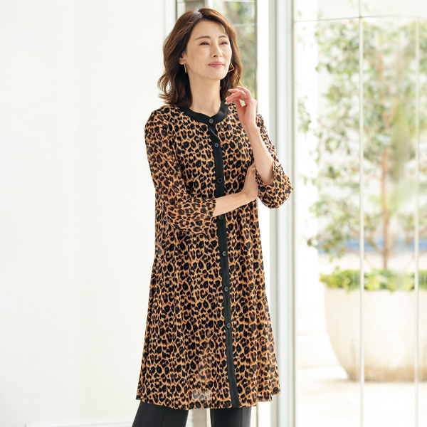 パワーネット配色ワンピースジャケット