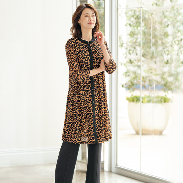 パワーネット配色ワンピースジャケット