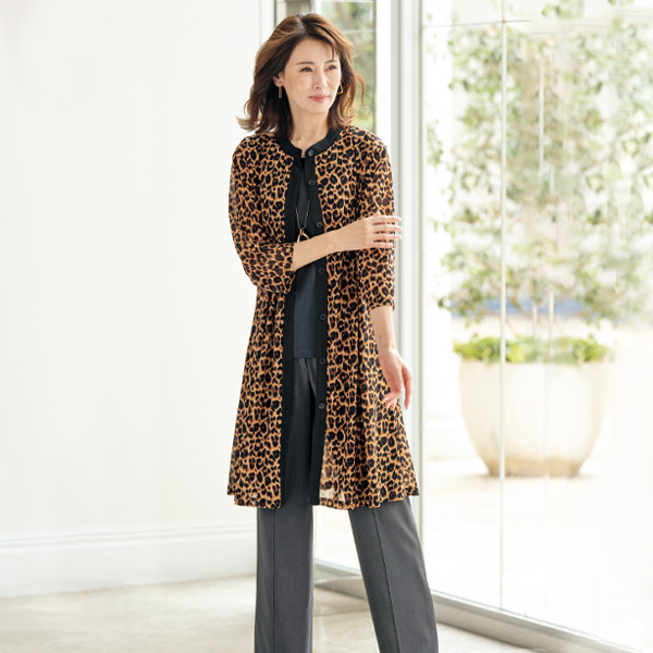 パワーネット配色ワンピースジャケット