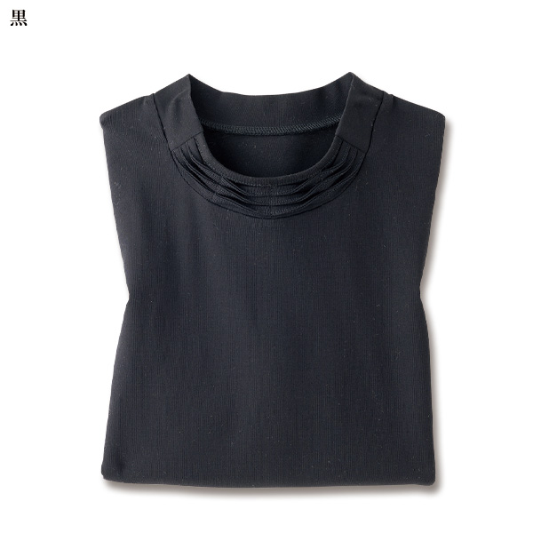 プライムクール 綿100％デザイン襟カットソープルオーバー